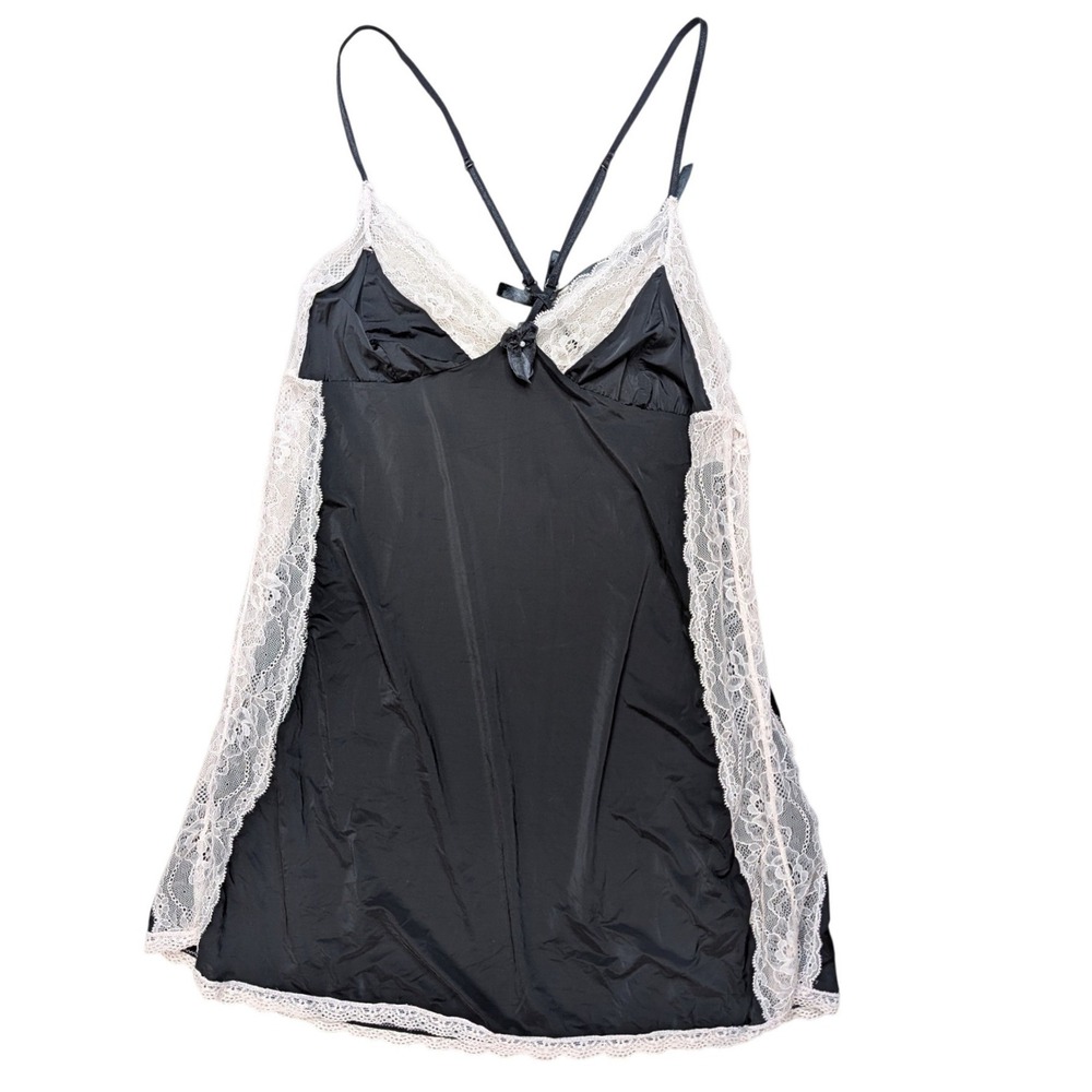 Sophie B. Black‎ Pink Lace Full Slip Dress Stretchy Lingerie Sleepwear - Picture 4 of 7